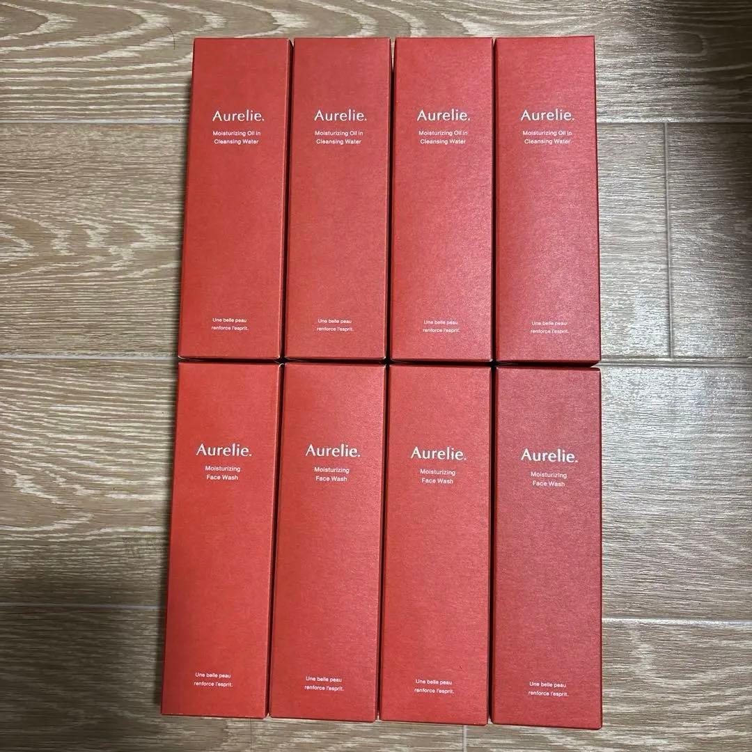 Aurelie. オレリー クレンジング×４＋洗顔料×４＋泡立てネット