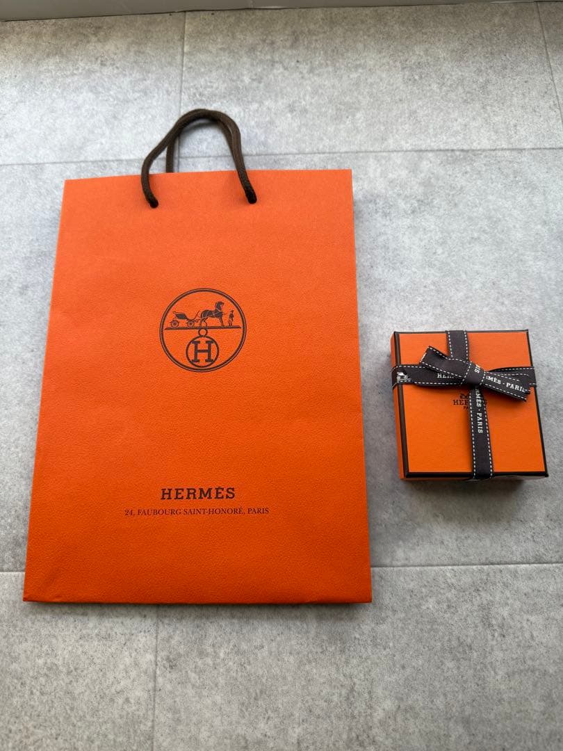 （4/23迄❣️）新品未使用 エルメス ミニポップH ピアス マロングラッセ