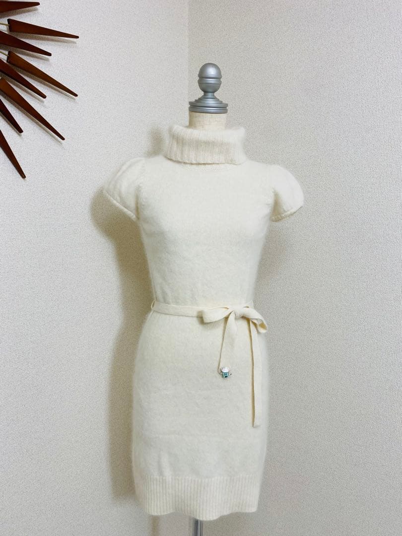 9398. BURBERRY BLUE LABEL アンゴラ混 ワンピース