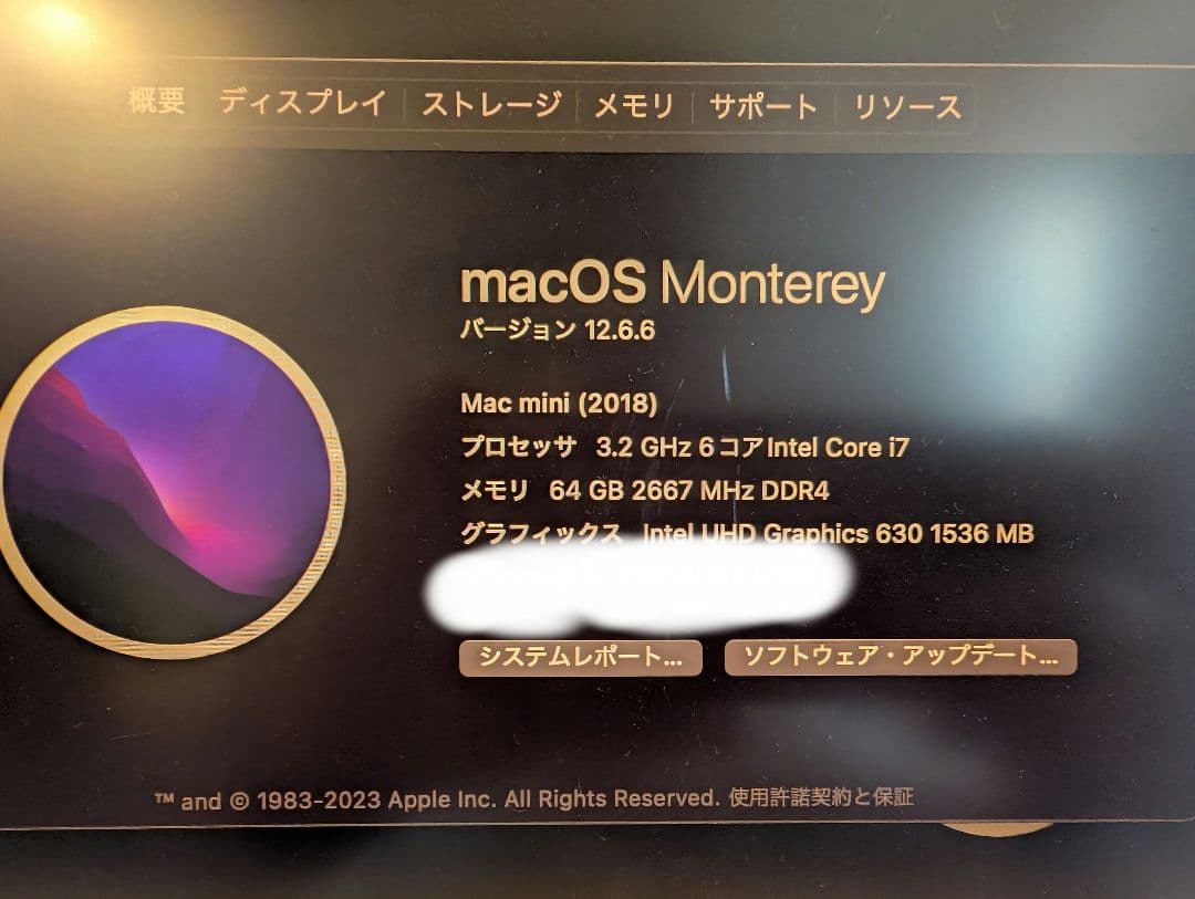 Macデスクトップ Apple Mac mini 2018 64GB 1TB SSD