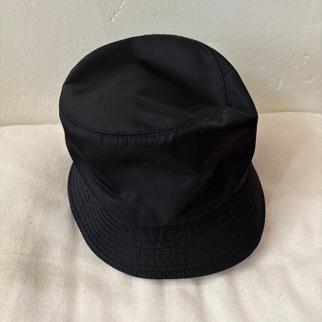 PRADA プラダ　バケットハット ブラック Mサイズ