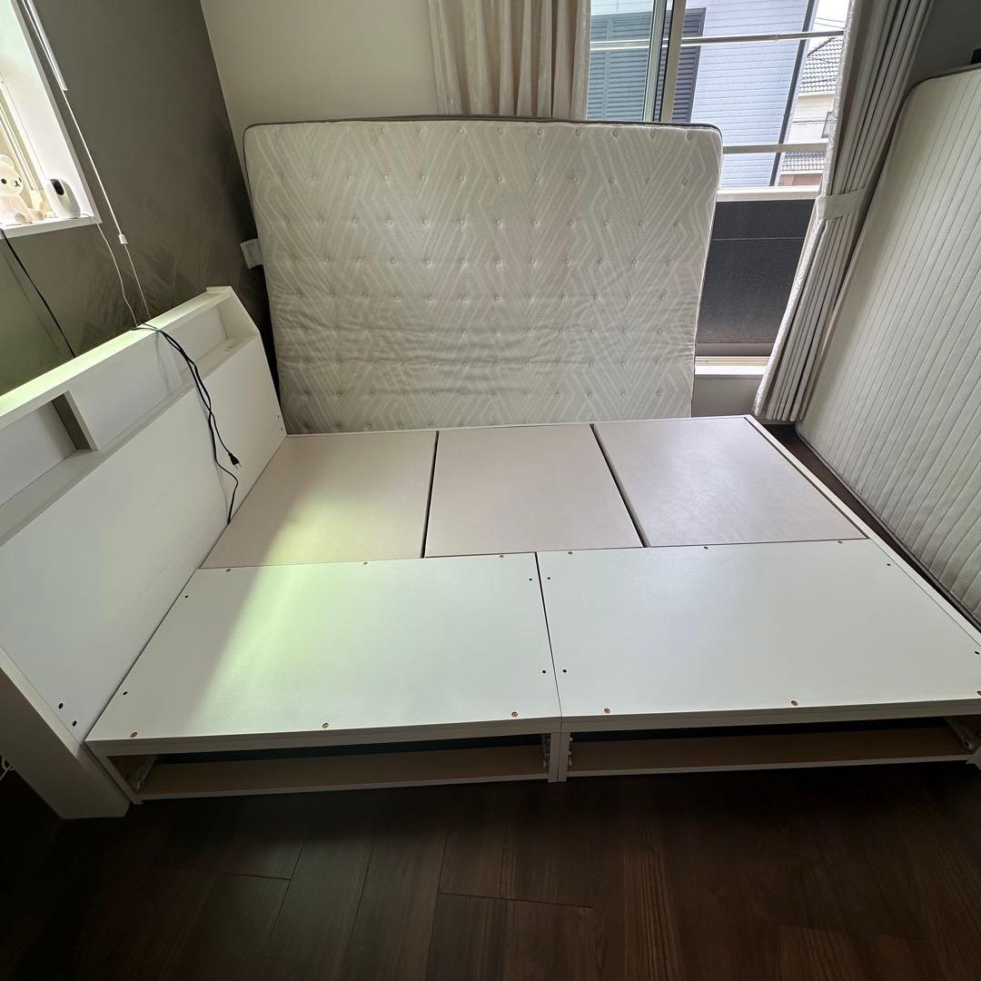 ニトリ ダブルベッドフレーム マットレスセット Nsleep プレミアム3