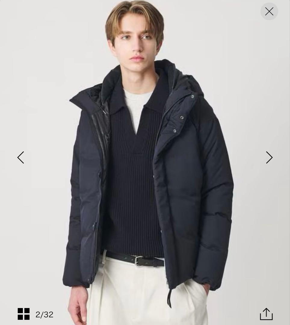 しん　小松マテーレ リラックス フード ダウンジャケット 700FP