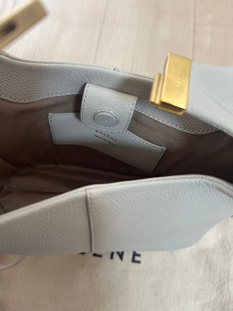 【美品】POLÈNE BÈRI グレー レザーバック