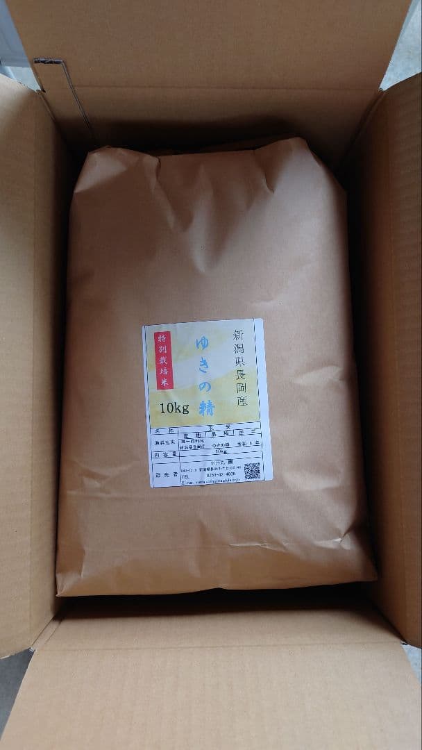 新潟産 ゆきの精 玄米 10kg