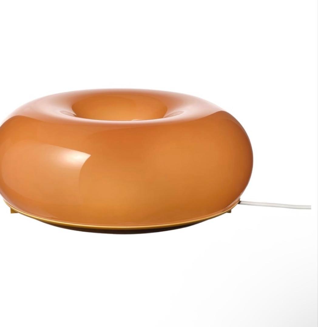 【新品・未使用・未開封】IKEA 正規品 オレンジ ドーナツ型ランプ2灯セット