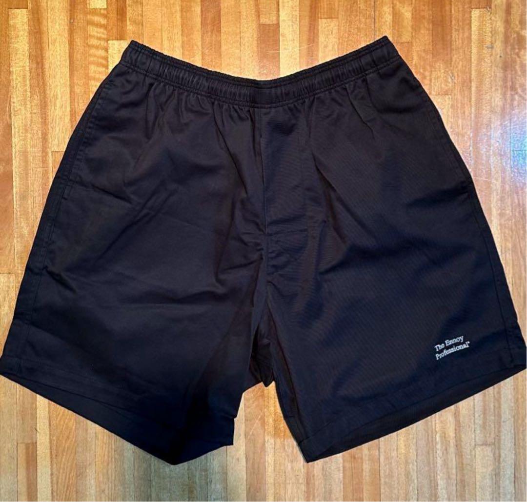 ENNOY エンノイ Cotton Easy Shorts Black M