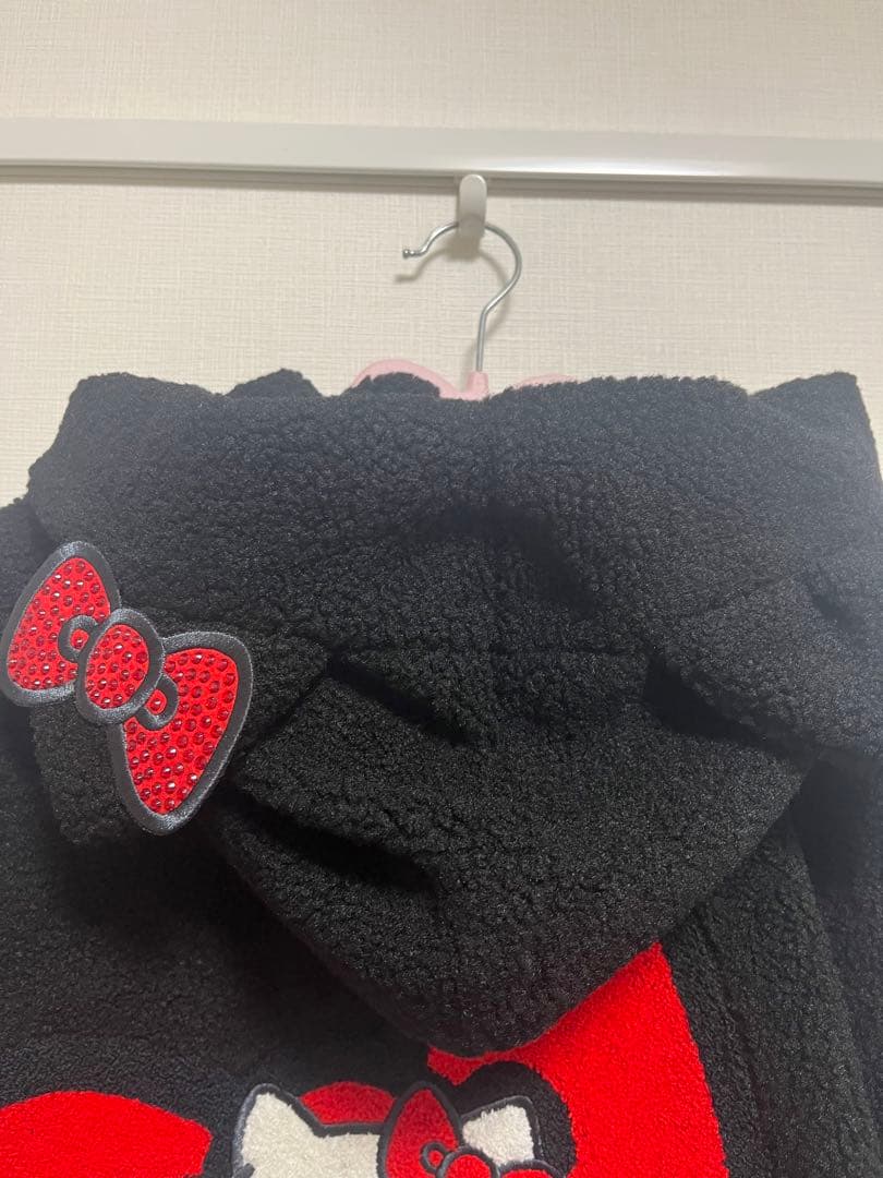 【新品・未使用】SNIDEL × ハローキティ コラボ ボアパーカー　ブラック