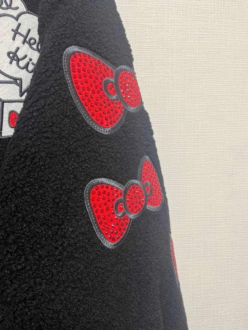 【新品・未使用】SNIDEL × ハローキティ コラボ ボアパーカー　ブラック