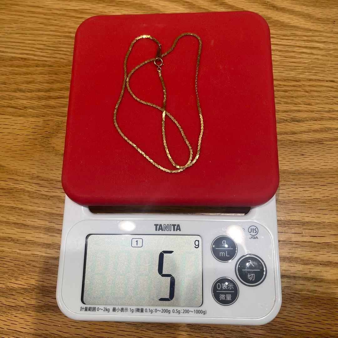 K18 ゴールドネックレス　5グラム