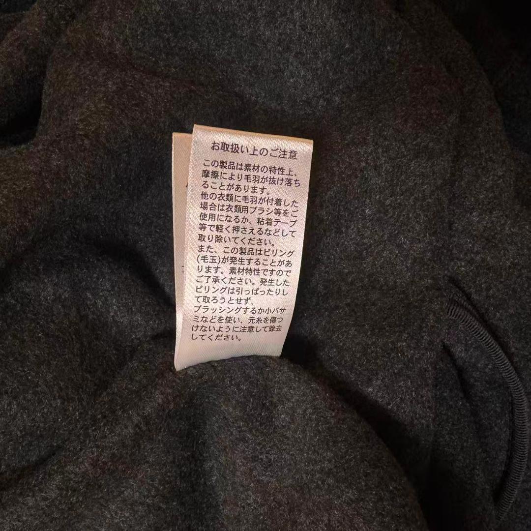 DANTON ノーカラージャケット 42 L ダークグレー