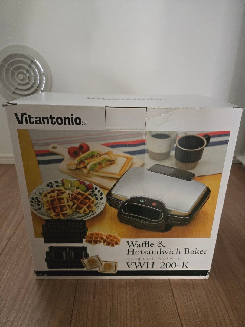 ワッフル＆ホットサンドベーカー VWH-200-K 未使用に近い