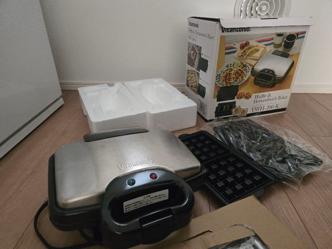 ワッフル＆ホットサンドベーカー VWH-200-K 未使用に近い