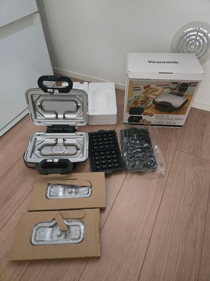 ワッフル＆ホットサンドベーカー VWH-200-K 未使用に近い
