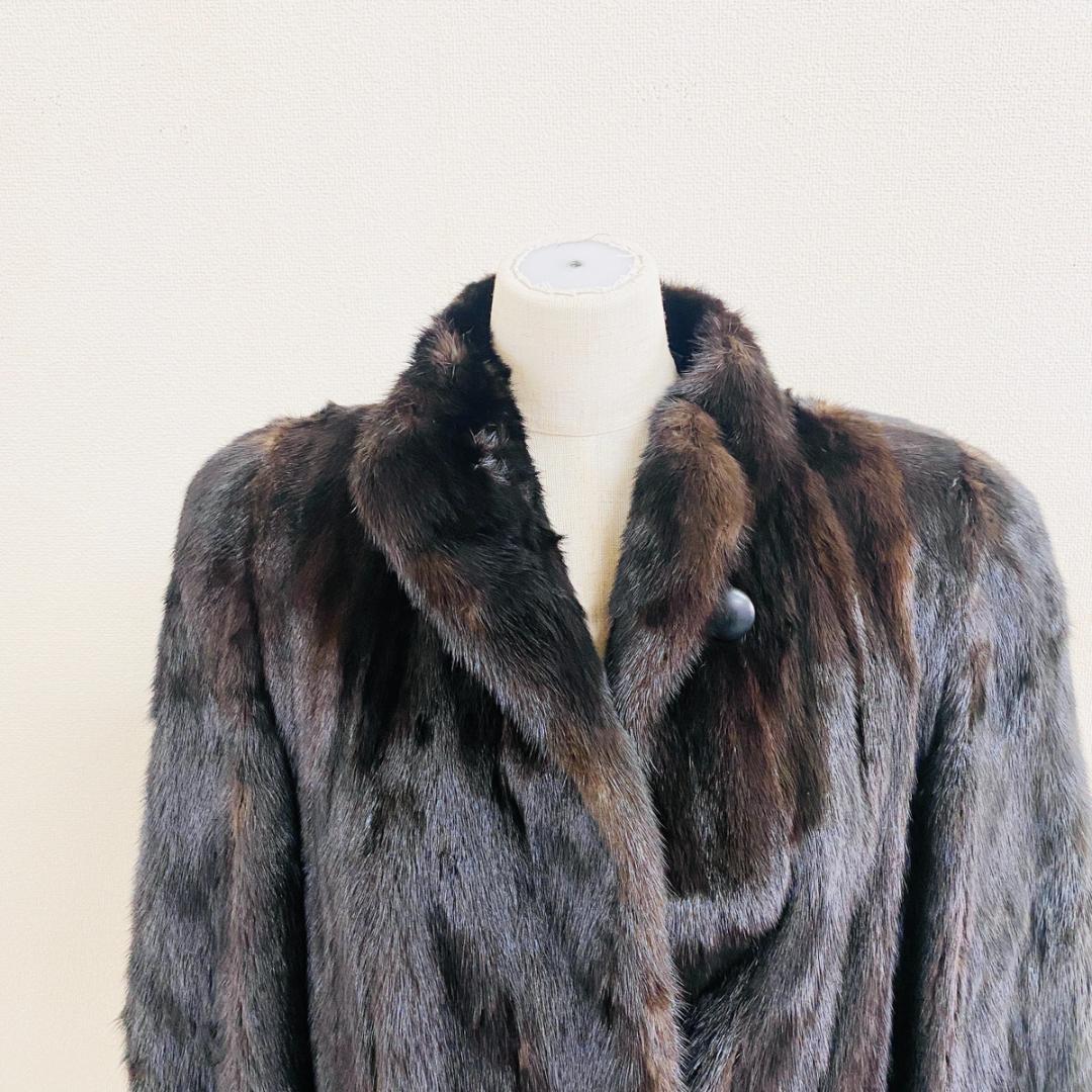 SAGA MINK ブラックミンク 毛皮コート サガミンク『F163