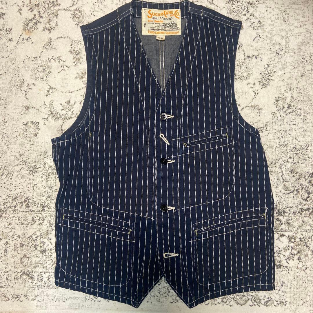 SUGAR CANE シュガーケーンウォバッシュワークベスト38