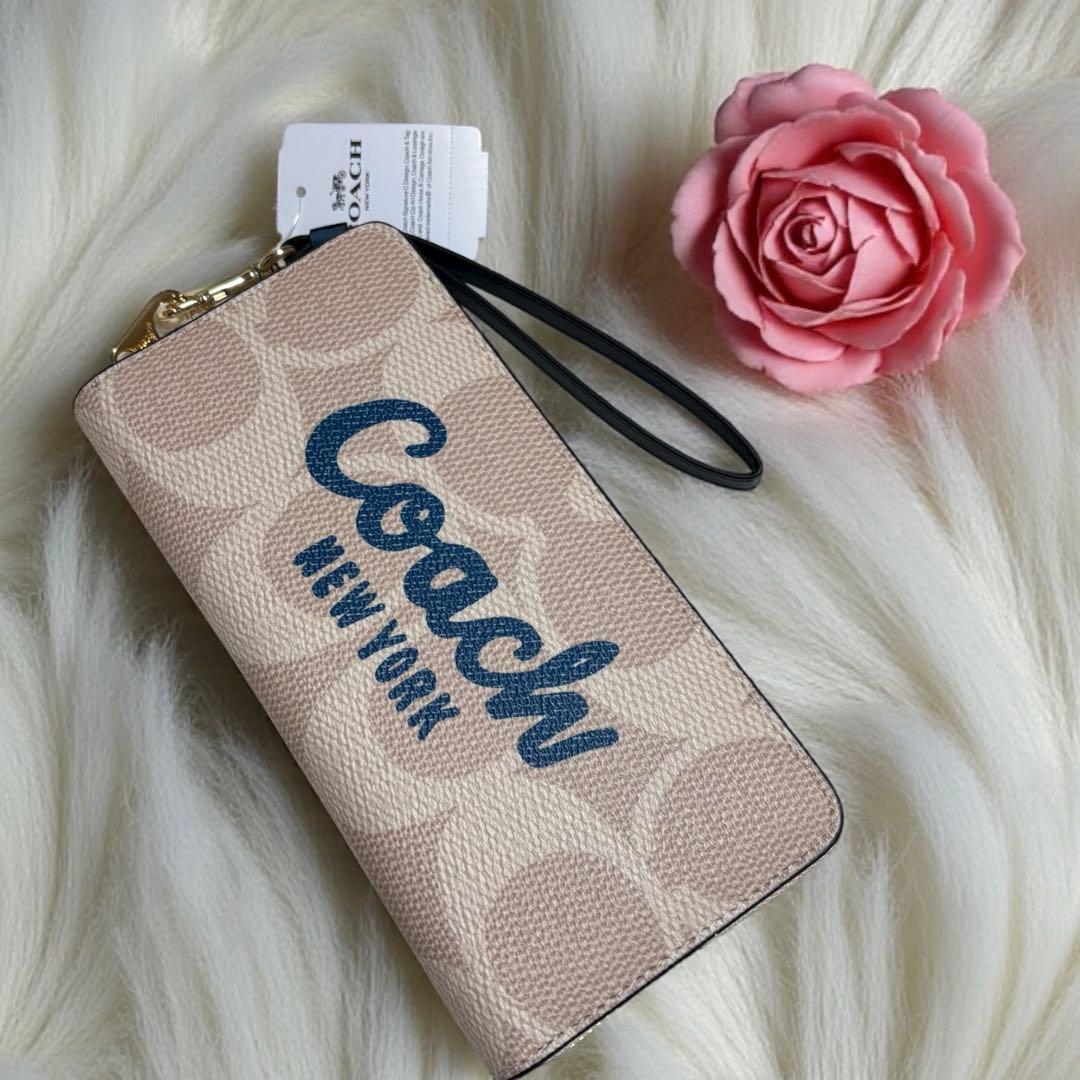 COACH 【新品】長財布アプリコット新品