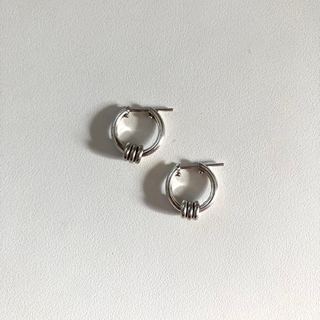 片耳ノーブランド　シルバー925 16mm ヤマト着用　登坂着スピネリ　ピアス