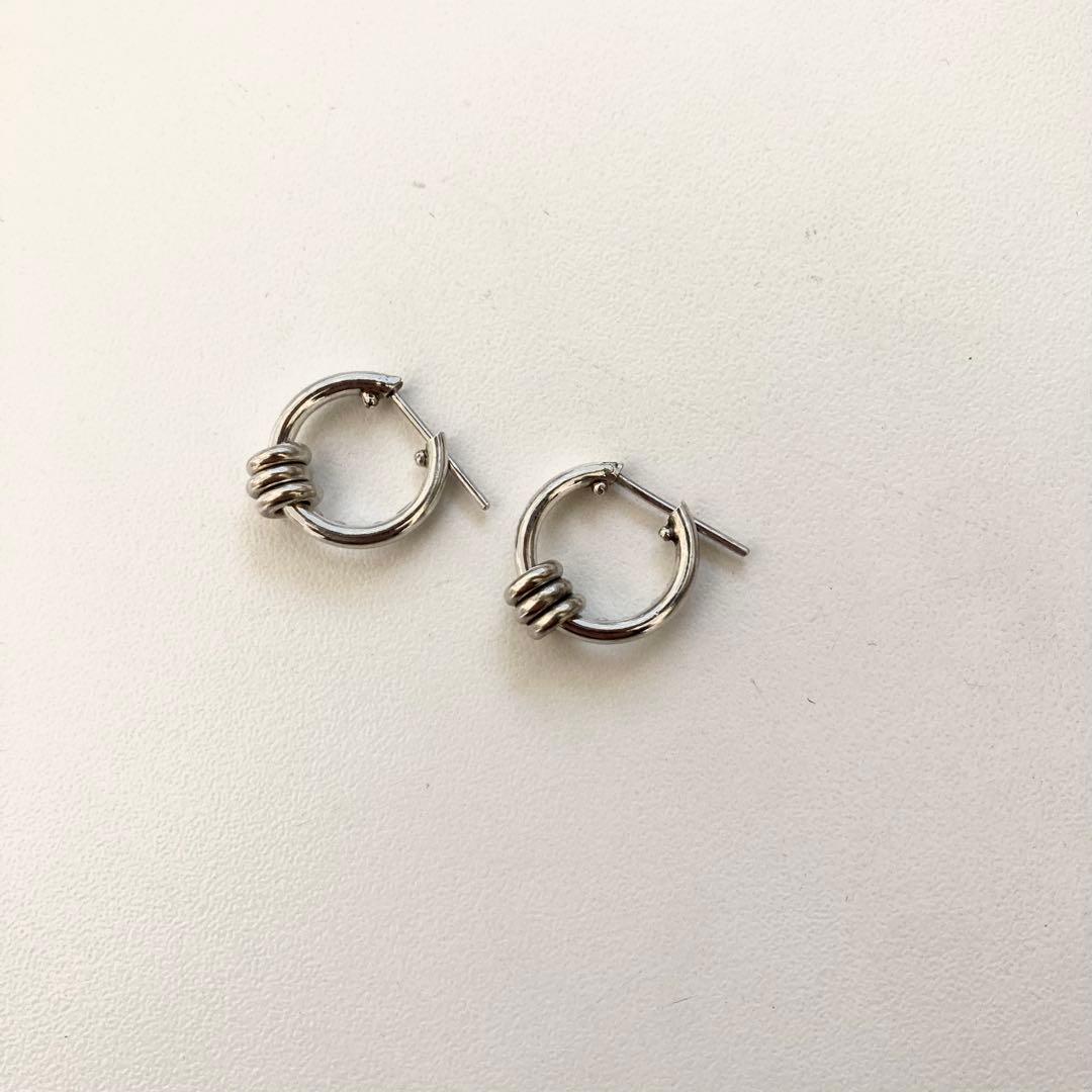片耳ノーブランド　シルバー925 16mm ヤマト着用　登坂着スピネリ　ピアス