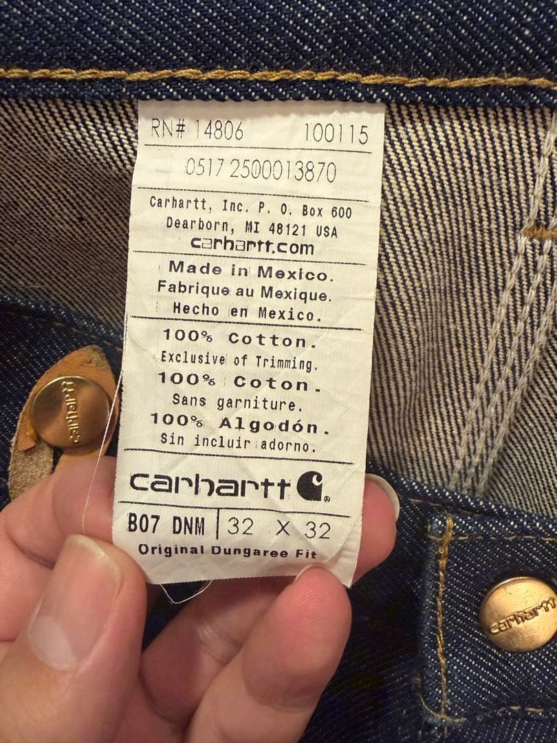 Carhartt サスペンダー付きダブルニーワークパンツ