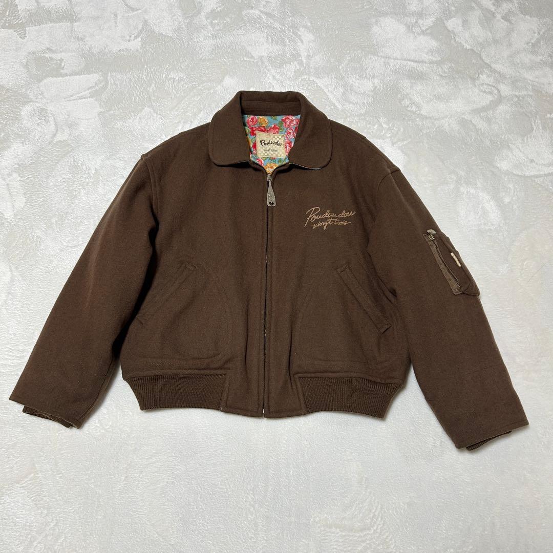 美品✨OLD POUDOUDOU 花柄刺繍 ジャケット　リバーシブル　80’s