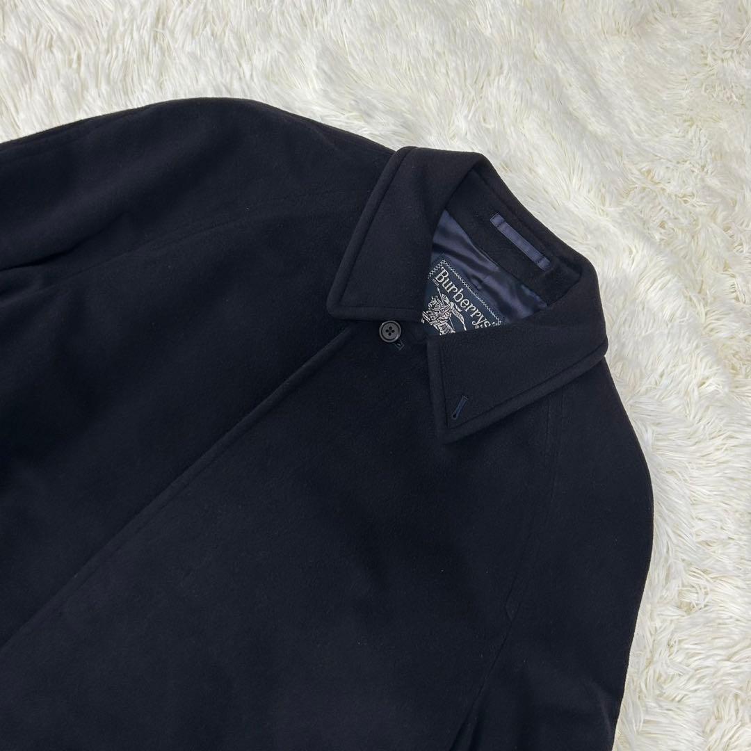 【訳あり極美品/L】バーバリー チェスターコート ウール カシミヤ ロングコート