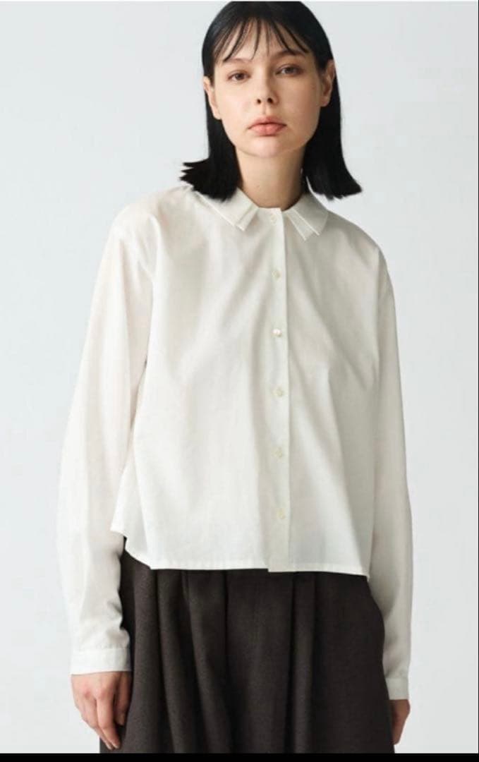✴︎美品✴︎ミズイロインド　ダブルカラーシャツ　mizuiroind 婦人服ブラウス