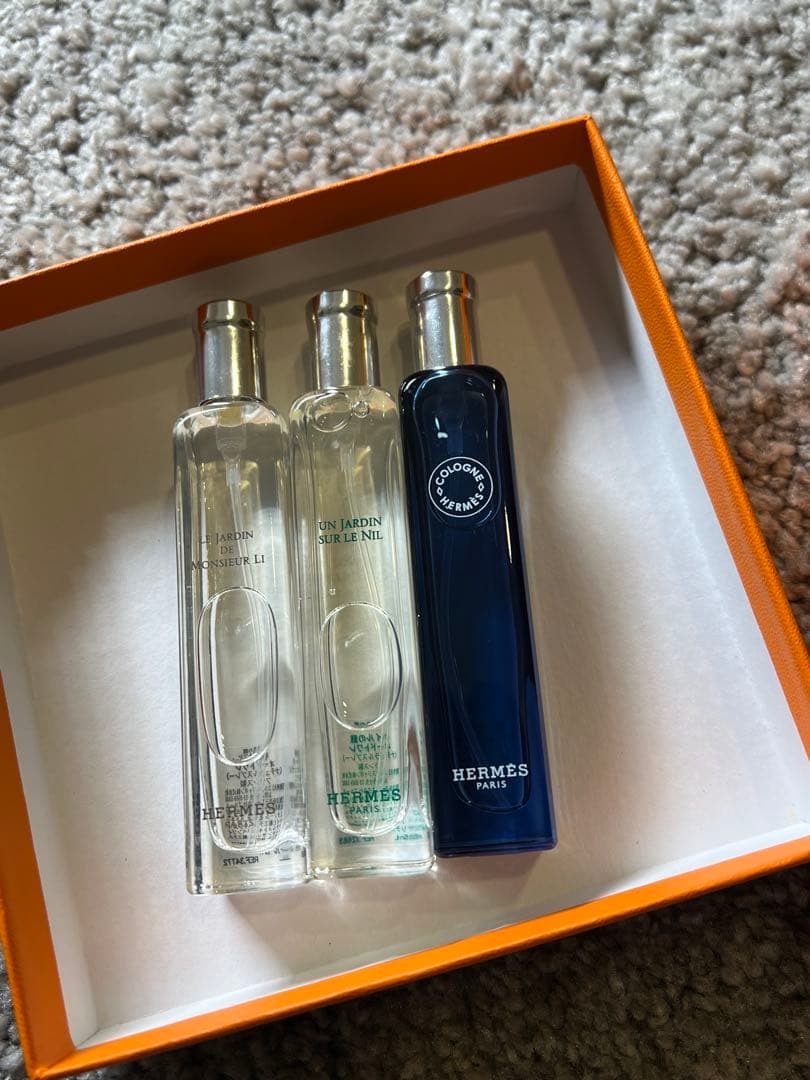 HERMES 香水3本セット　オードトワレ　オードコロン　李氏の庭　ナイルの庭