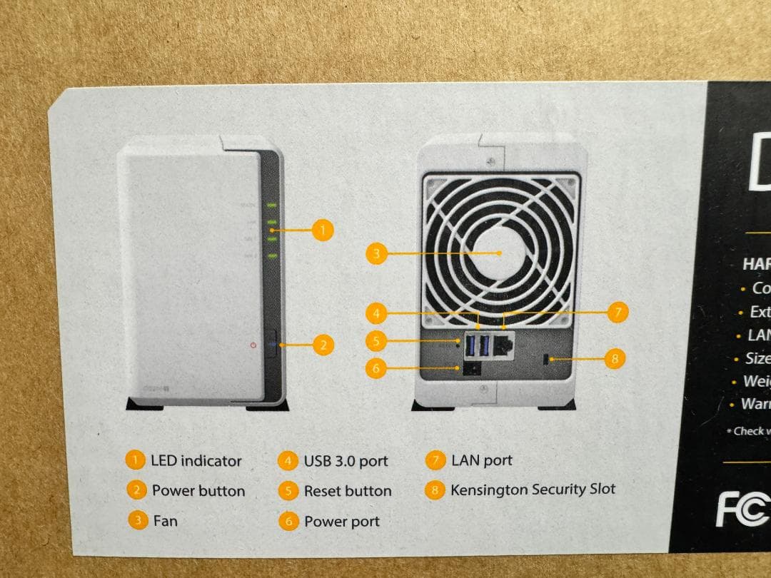 Synology NAS 2ベイ／シノロジー／デュアルコアCPU　SATA対応
