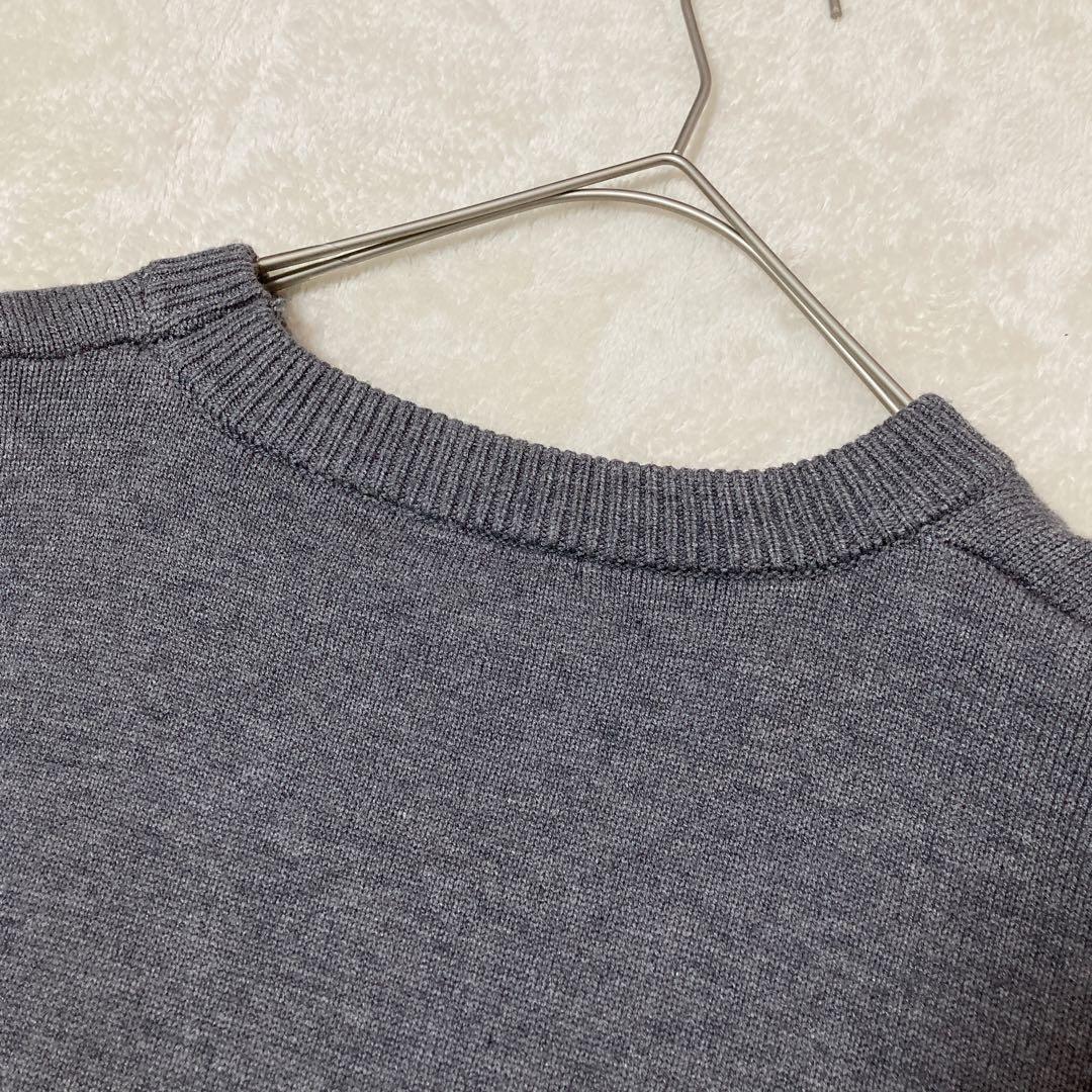 【美品】ami paris アミパリス ハートロゴ刺繍 クルーネック セーターM