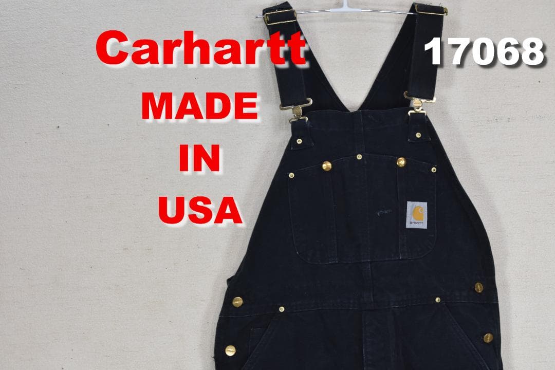 カーハート オーバーオール USA製 17068 ライナー付 ダブルニー 90