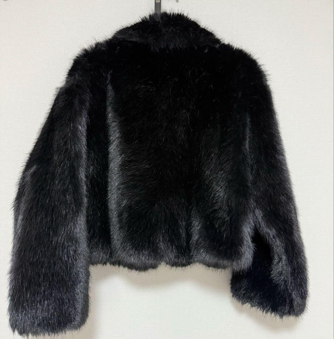 jouetie ベルトミドルファーコート ブラック M