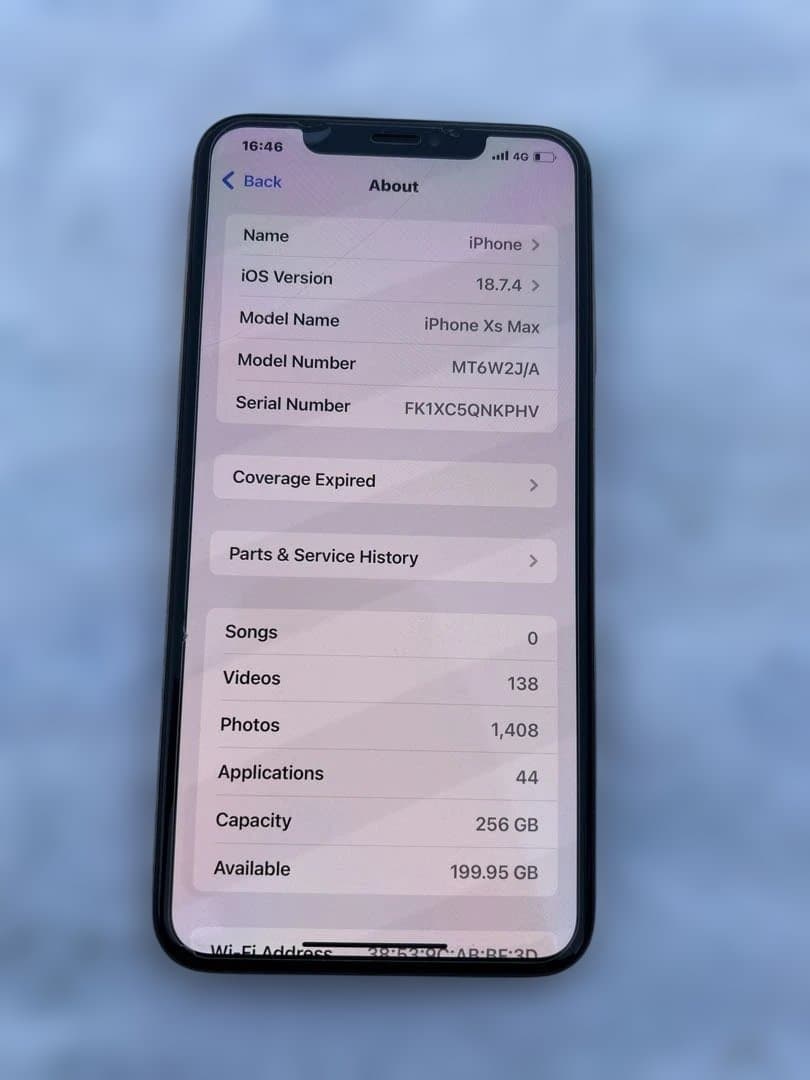 Apple iPhone Xs MAXゴールド