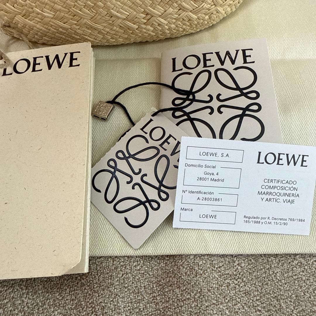 ロエベ アナグラム バスケットバッグ スモール (イラカヤシ＆カーフ)ブラック