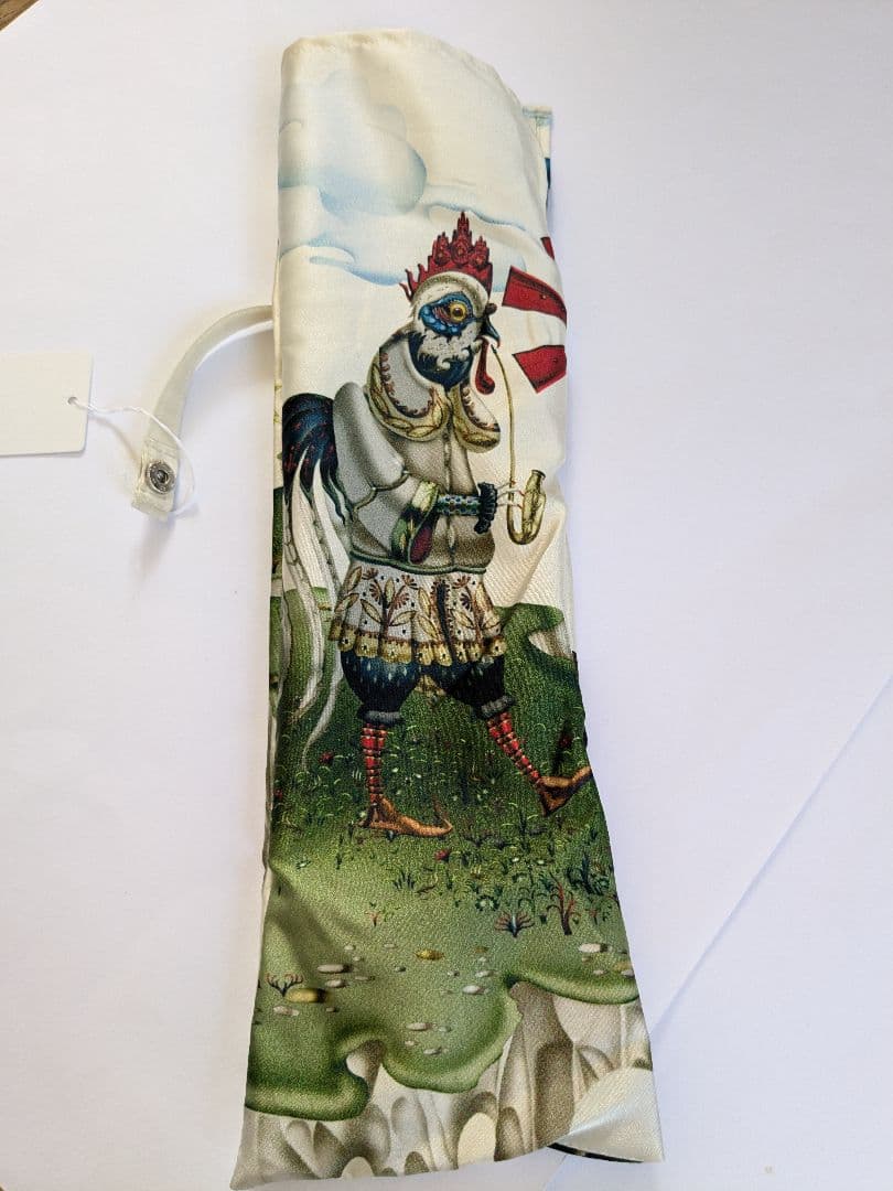 クラウス　ハーパニエミ　絵画のような折りたたみ雨傘　白