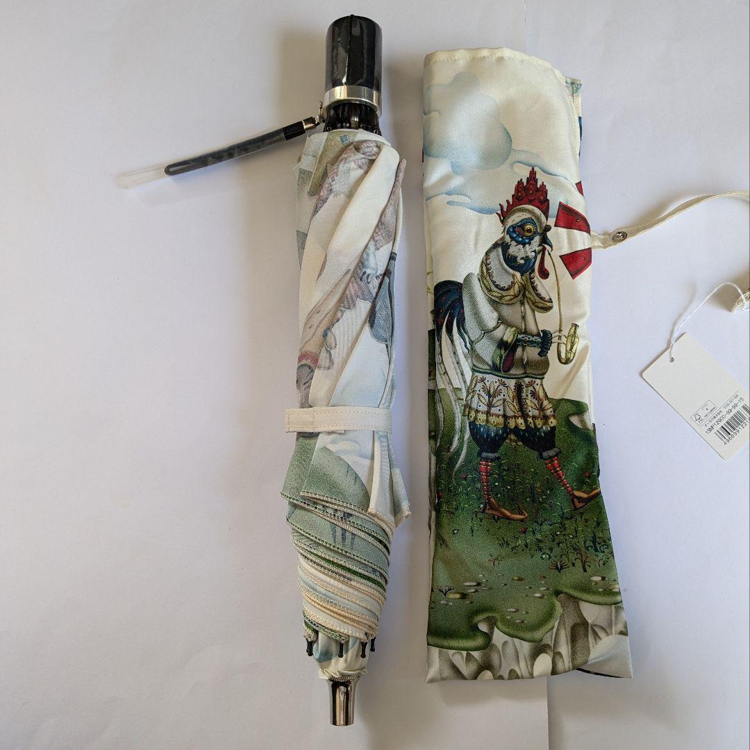 クラウス　ハーパニエミ　絵画のような折りたたみ雨傘　白