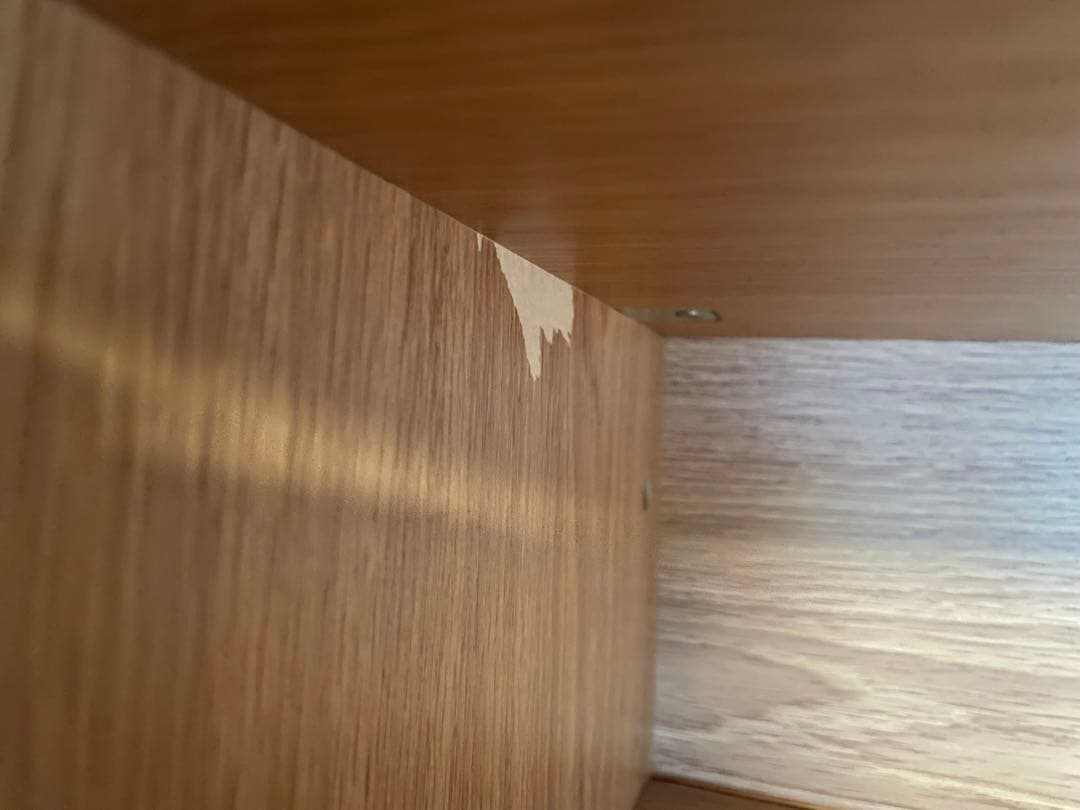 無印良品　ステンレスユニットシェルフ　オーク材棚