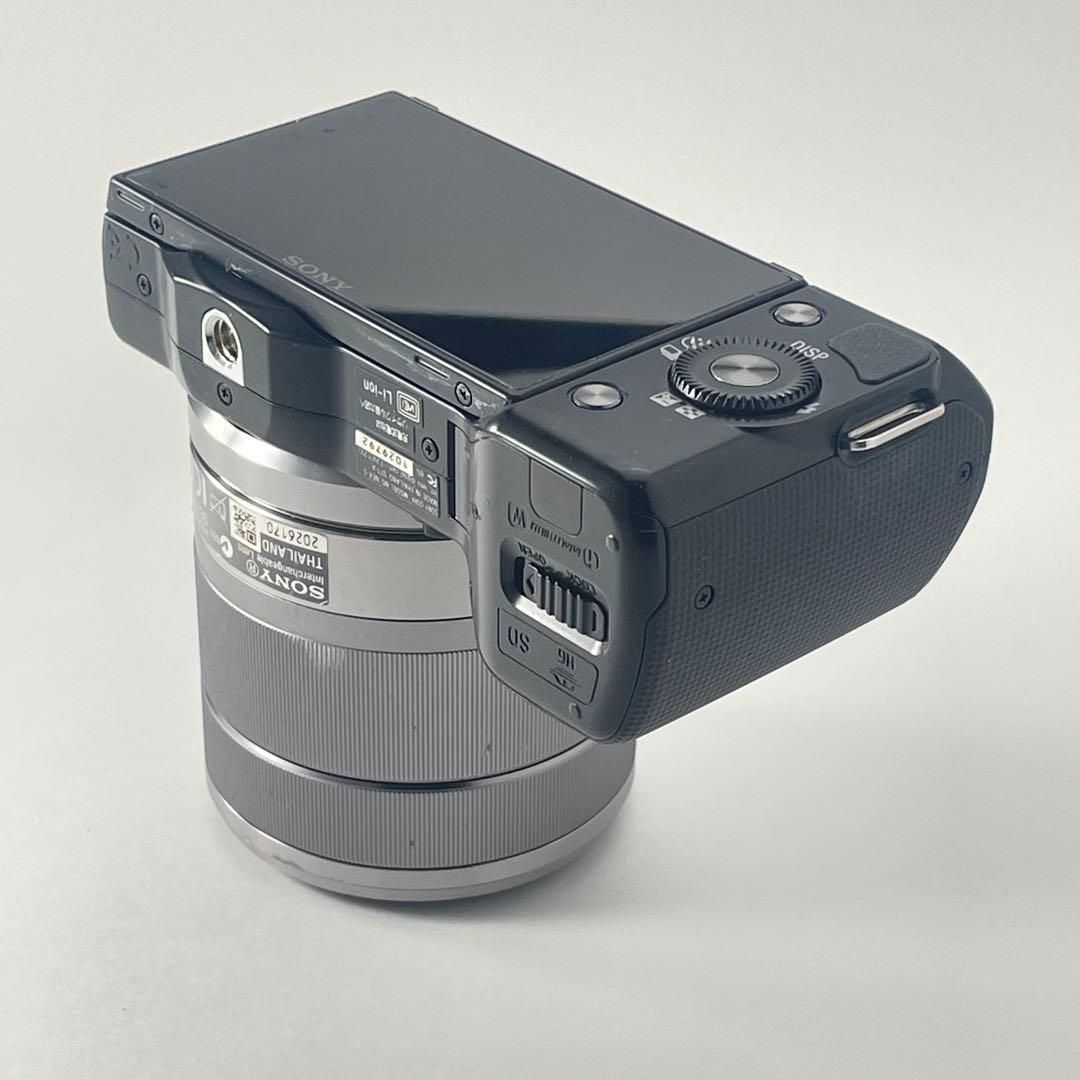 【美品・返品保証】Sony NEX-5 ブラック標準ズームレンズキット