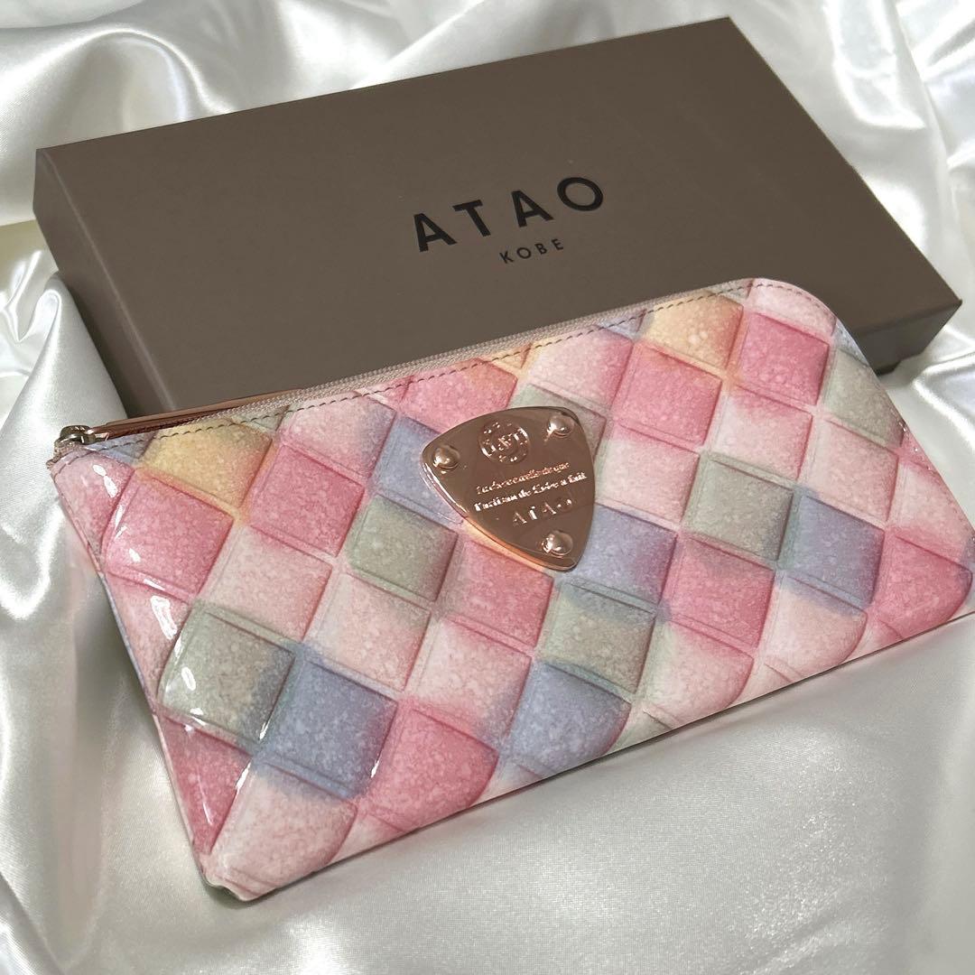 新品 ATAO リモ ゆめかわ ブロックパーティー 長財布 ピンク系 アタオ