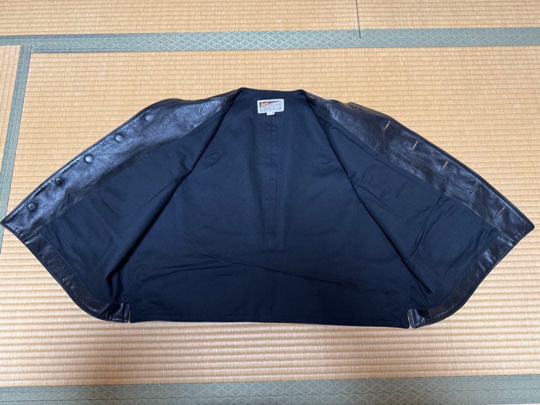 エアロレザー　Shackleton レザーベスト　美品