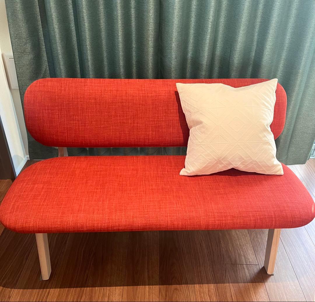 1月迄お値下げ中！【組み立て不要】傷・汚れに強いファブリック 2人用