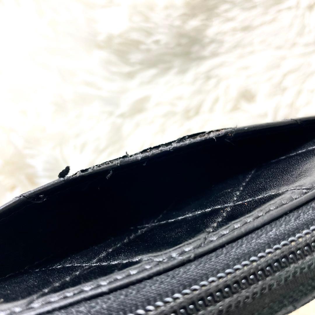 シャネル　CHANEL ラウンドファスナー　長財布　カンボンライン　ココマーク