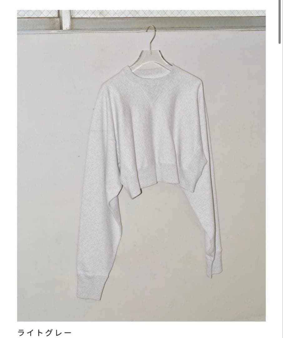 トップス Cropped Sweat Pullover/todayful GRY