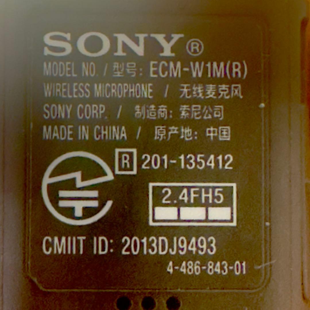 SONY ワイヤレス ECM-W1M レシーバー ＆ 訳ありマイク セット