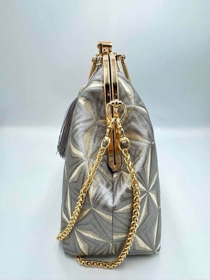 【ハンドメイド】ビッグサイズのがま口バッグ　3way 2点セット　#599