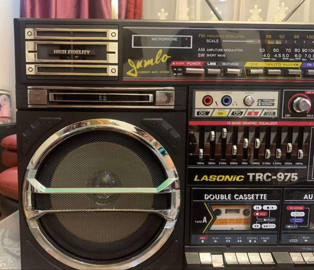 希少LASONIC ラソニックTRC-975 ビッグダブルカセット 中古動作品