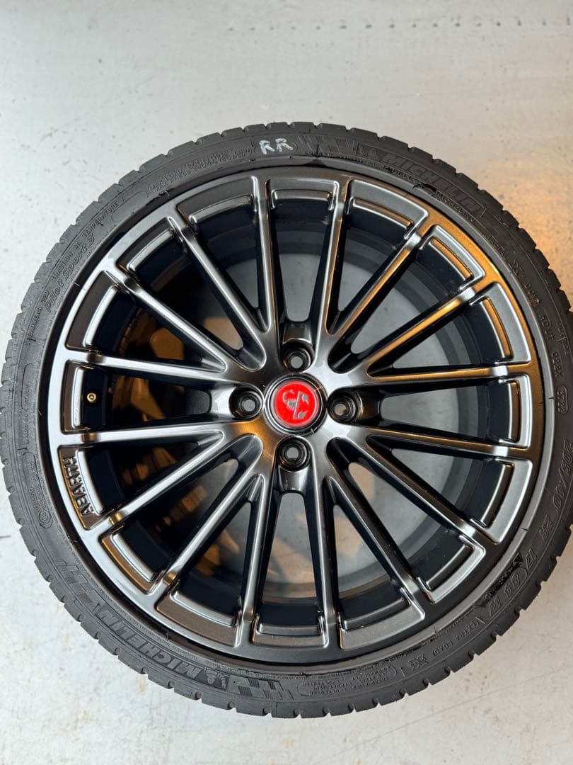 【美品】アバルト695コンペ純正ホイール(タイヤ・センターキャップ付）4本セット