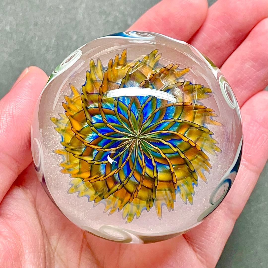 ボロシリケイト　ガラス　マーブル　大村欣央　作家　オブジェ　宇宙　ペンダント