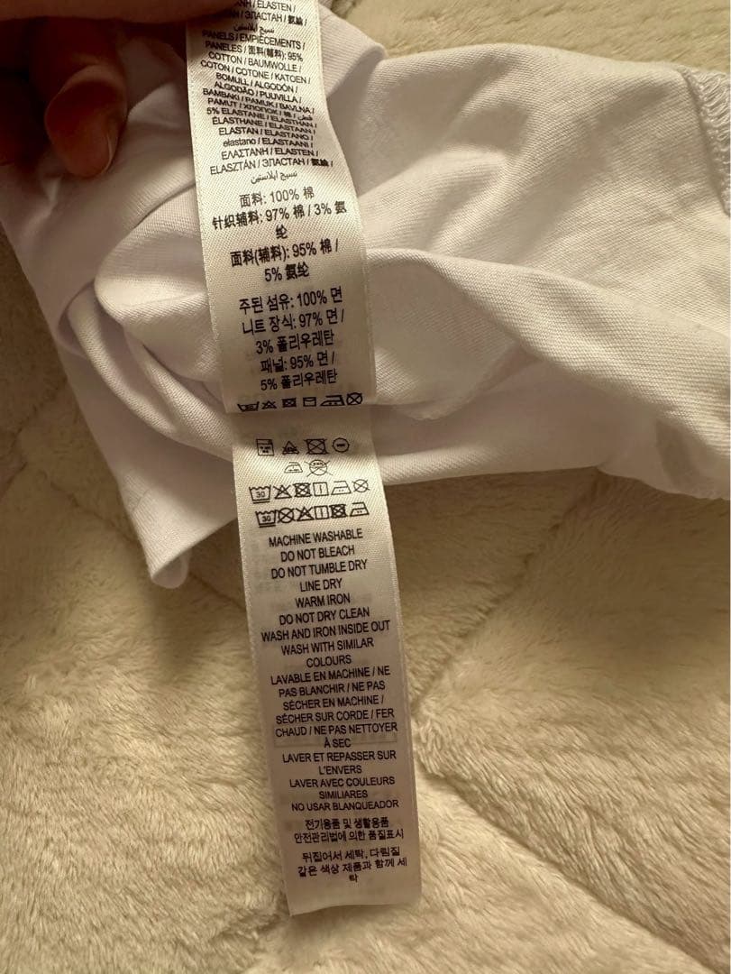 BURBERRY チェック柄袖 Tシャツ 6Y