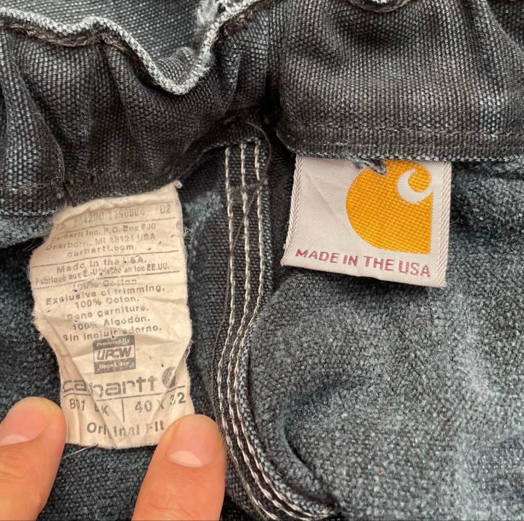 7*男様 90s’ Carhartt ブラック ダブルニー